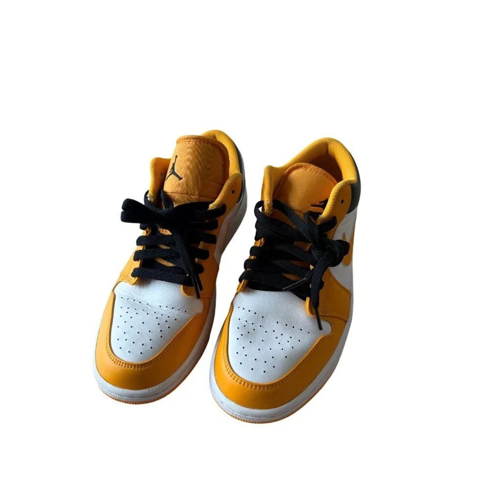 Nike Air Jordan 1 Low Taxi Yellow Shoes Size 9 Basketball Sneakers 553558-701